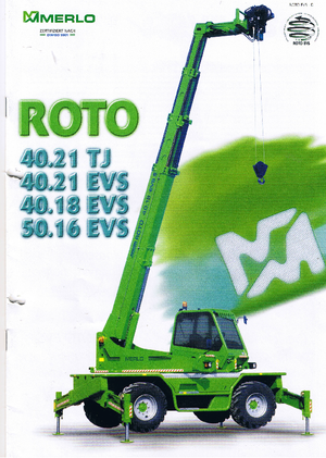 Rotating telehandlers Merlo Roto 40.21 EVS