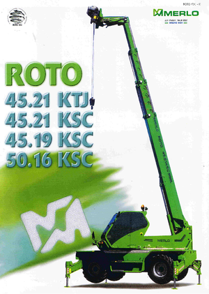 Rotating telehandlers Merlo Roto 45.19 KSC
