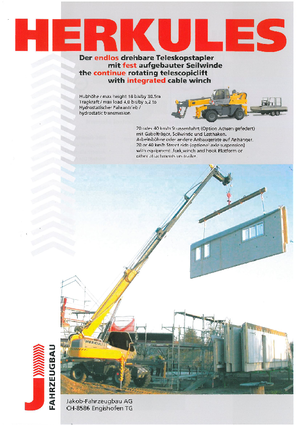 Rotating telehandlers Herkules TD 45260