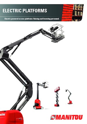 Wheeled scissor lifts Manitou 100 SEC