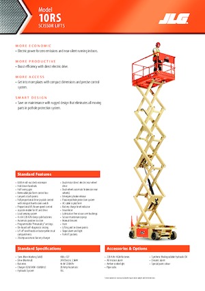 Tekerlekli makas asansörleri JLG 10RS