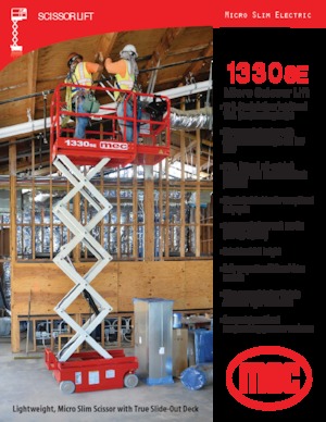 Wheeled scissor lifts MEC 1330SE
