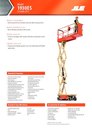Wheeled scissor lifts JLG 1930ES