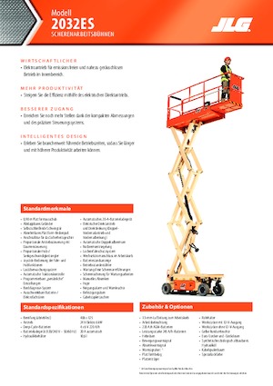 Tekerlekli makas asansörleri JLG 2032ES