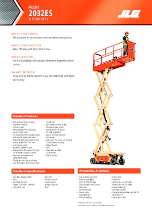 Tekerlekli makas asansörleri JLG 2032ES