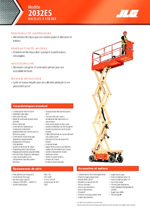 Tekerlekli makas asansörleri JLG 2032ES