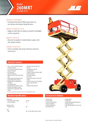 Wheeled scissor lifts JLG 260MRTA
