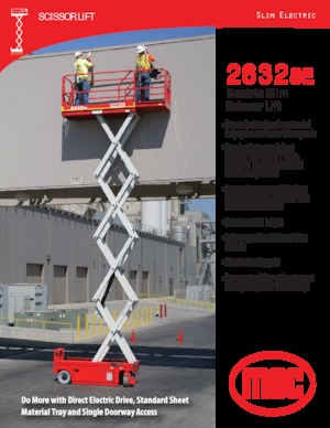 Wheeled scissor lifts MEC 2632SE