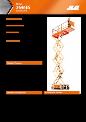 Tekerlekli makas asansörleri JLG 2646ES