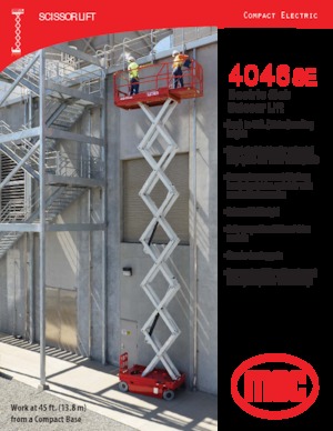 Wheeled scissor lifts MEC 4046SE