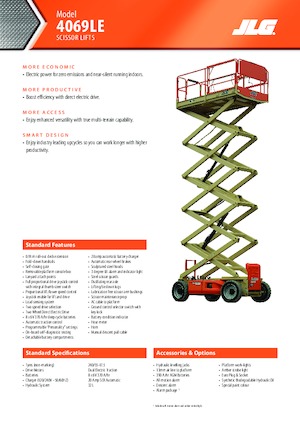 Wheeled scissor lifts JLG 4069LE