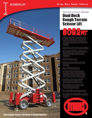 Wheeled scissor lifts MEC 6092RT