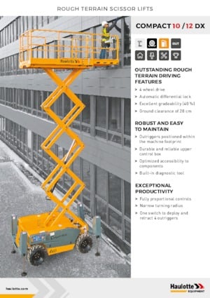 Wheeled scissor lifts Haulotte Compact 10 DX