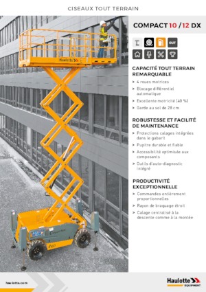 Wheeled scissor lifts Haulotte Compact 10 DX