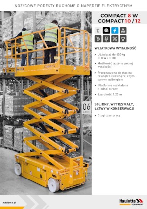 Wheeled scissor lifts Haulotte Compact 12
