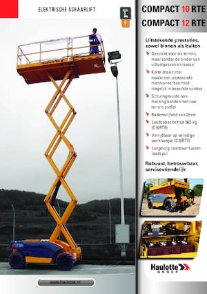 Wheeled scissor lifts Haulotte Compact 12 RTE