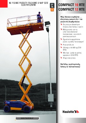 Wheeled scissor lifts Haulotte Compact 12 RTE