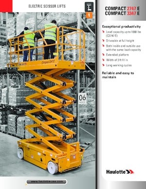 Wheeled scissor lifts Haulotte COMPACT 3347 E