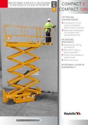 Tekerlekli makas asansörleri Haulotte Compact 10N