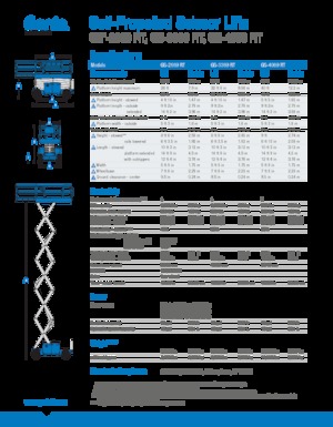 Wheeled scissor lifts Genie GS-3369 RT