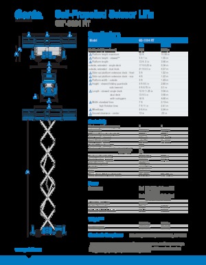 Wheeled scissor lifts Genie GS-3384 RT