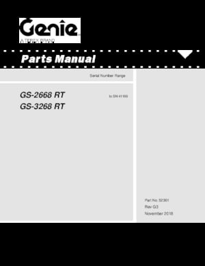 Tekerlekli makas asansörleri Genie GS-2668 E