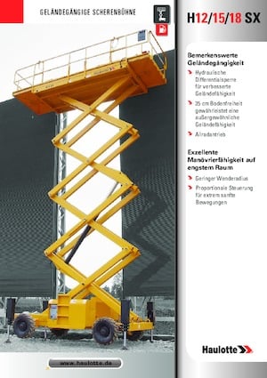 Wheeled scissor lifts Haulotte H15 SX