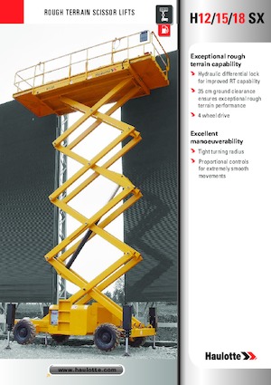 Wheeled scissor lifts Haulotte H15 SX