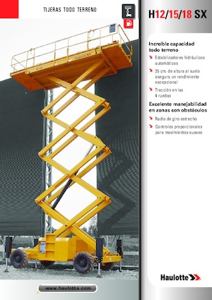 Wheeled scissor lifts Haulotte H15 SX