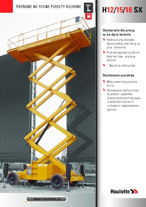 Wheeled scissor lifts Haulotte H15 SX
