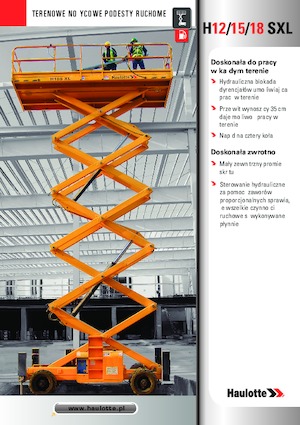 Tekerlekli makas asansörleri Haulotte H18 SXL