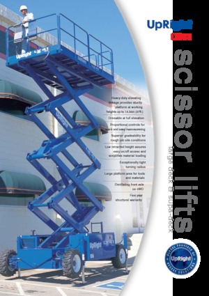 Wheeled scissor lifts UpRight LX 41 D
