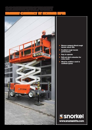 Wheeled scissor lifts Snorkel S2755RT