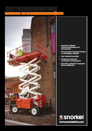 Tekerlekli makas asansörleri Snorkel S2770RT