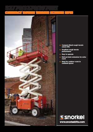 Wheeled scissor lifts Snorkel S2770RT