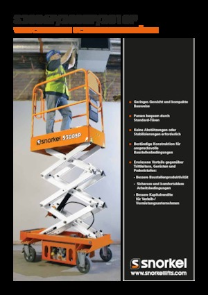 Wheeled scissor lifts Snorkel S3008P