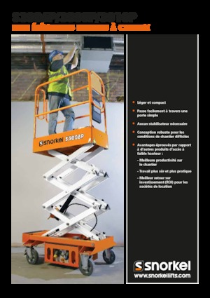 Wheeled scissor lifts Snorkel S3008P