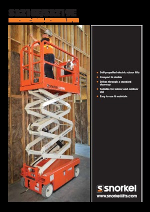 Tekerlekli makas asansörleri Snorkel S3215E