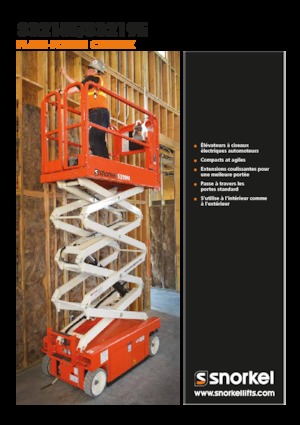 Wheeled scissor lifts Snorkel S3219E