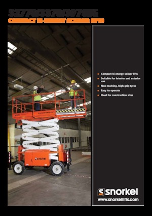 Wheeled scissor lifts Snorkel S3370BE