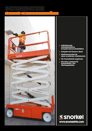 Wheeled scissor lifts Snorkel S4732E