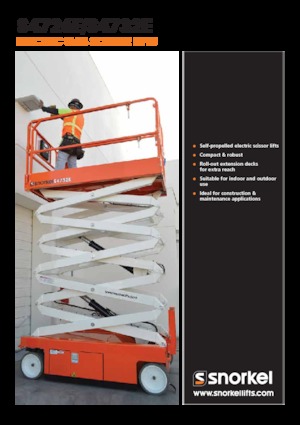 Wheeled scissor lifts Snorkel S4732E