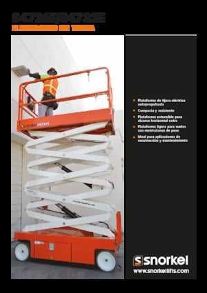 Wheeled scissor lifts Snorkel S4732E