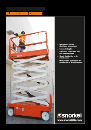 Wheeled scissor lifts Snorkel S4732E