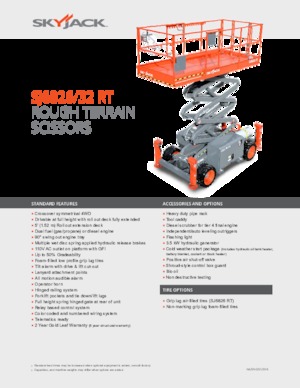 Wheeled scissor lifts Skyjack SJ 6826 RT