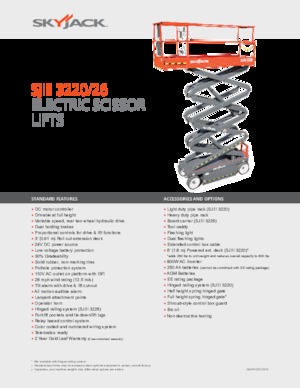 Wheeled scissor lifts Skyjack SJ III 3226