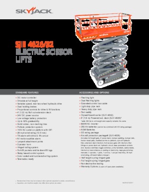 Wheeled scissor lifts Skyjack SJ III 4626