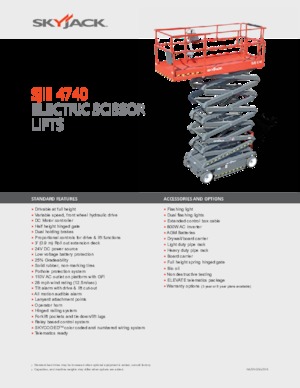 Wheeled scissor lifts Skyjack SJ III 4740 