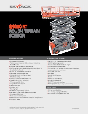 Wheeled scissor lifts Skyjack SJ9250 RT