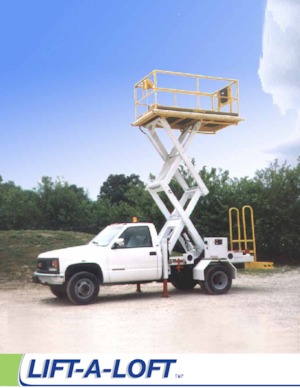 Tekerlekli makas asansörleri Lift-A-Loft TMP-15 